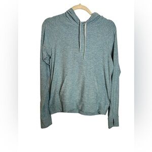 Outdoor Voices CloudKnit Hoodie in Heather Blue Size Medium